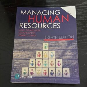 Pearson Managing Human Resources Book - Blue and Red Cover